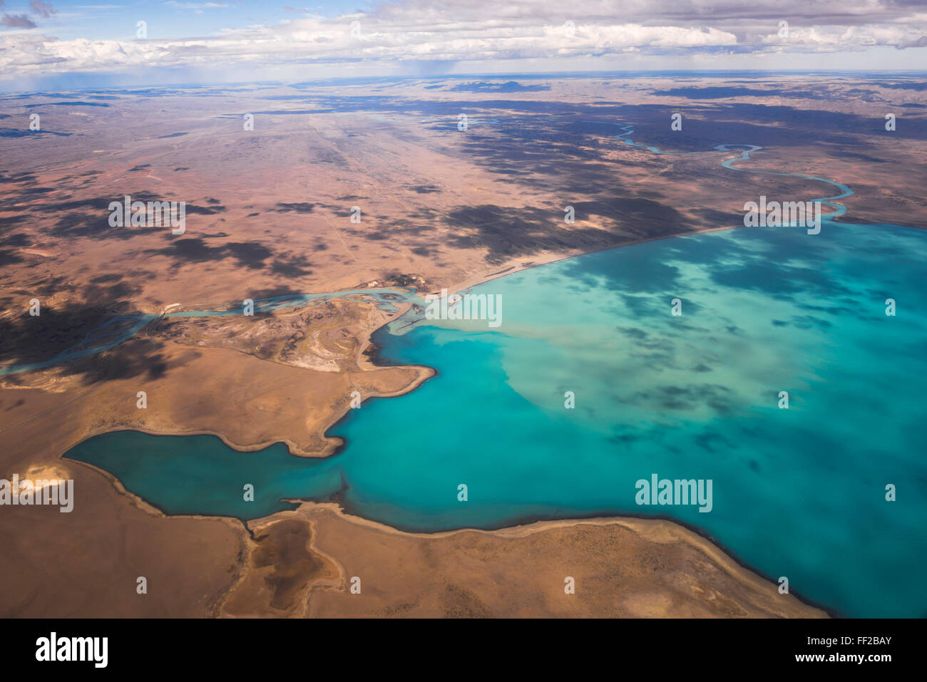 AeriaRM Foto von RMago Argentino (Argentino RMake), ERM CaRMafate, Patagonien, Argentinien, Südamerika Stockfoto
