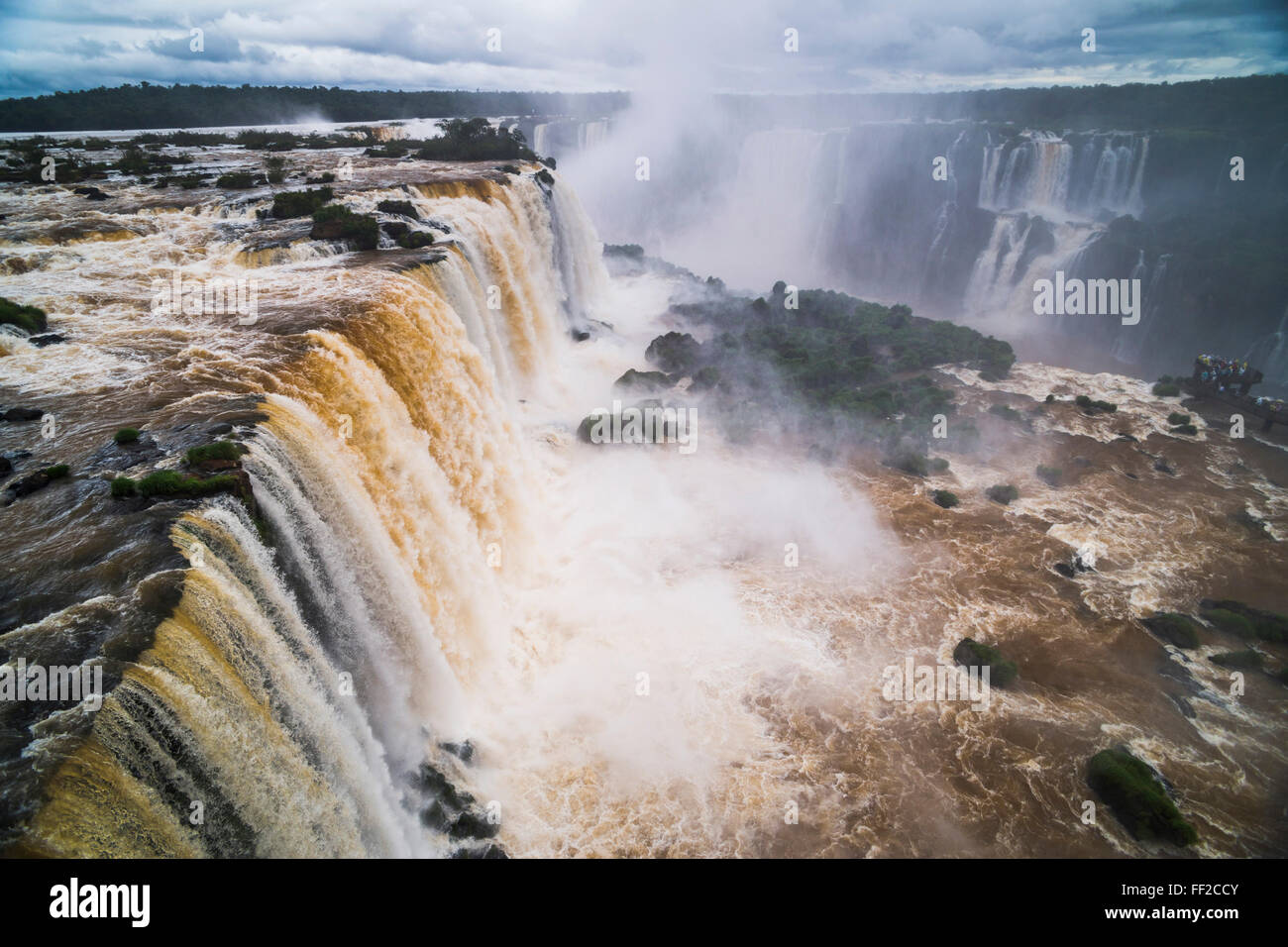 Iguazu FaRMRMs (Iguacu FaRMRMs) (Cataratas DeRM Iguazu), UNESCO, Grenze von BraziRM Argentinien und Paraguay Stockfoto