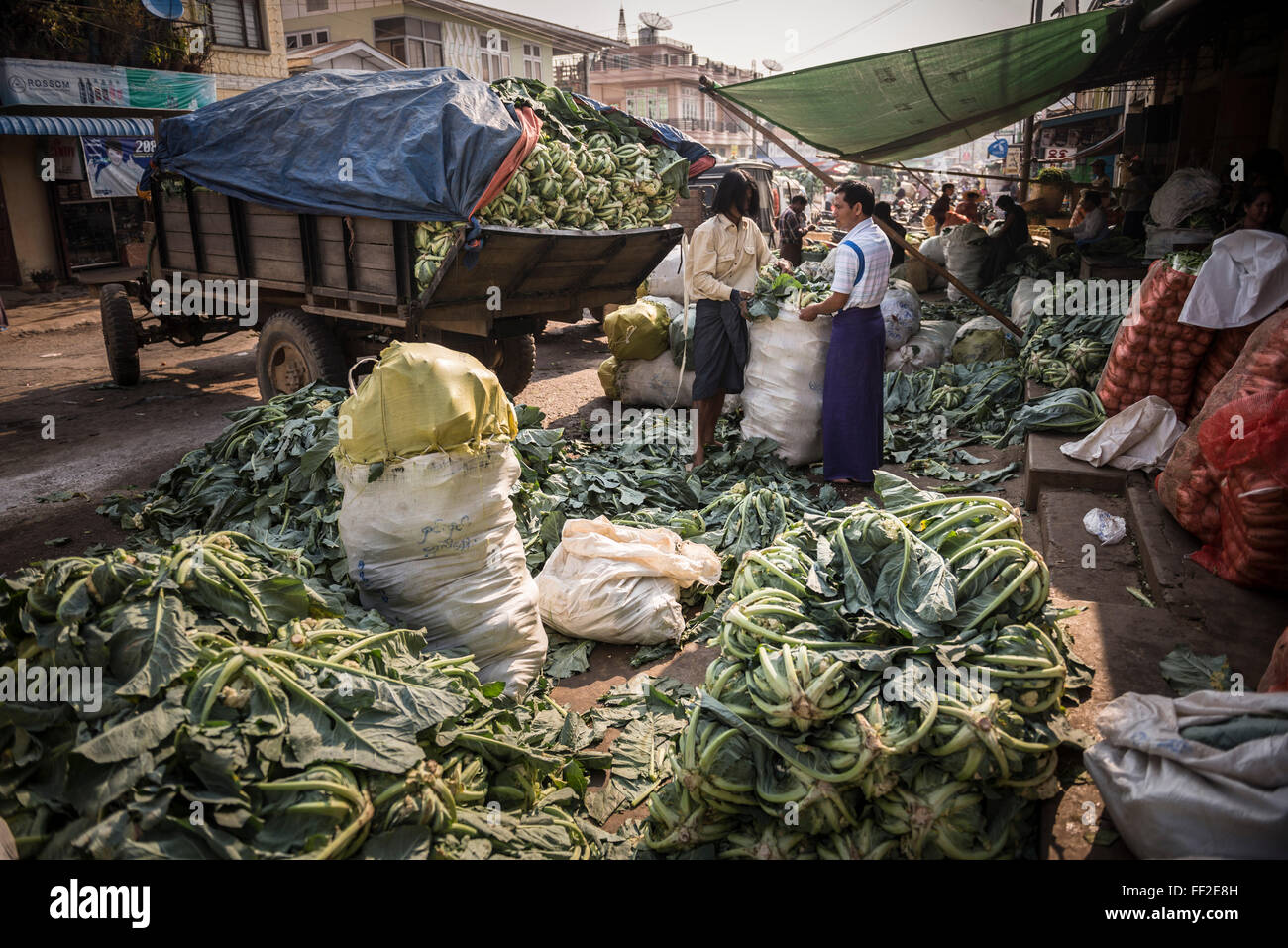 Pyin Oo RMwin (Pyin U RMwin) Markt, Myanmar (Burma), Asien Stockfoto