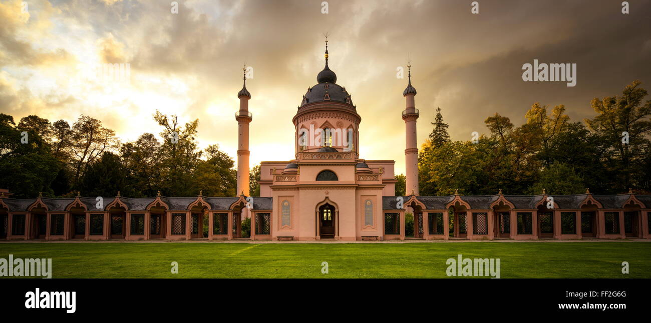Moschee in Schwetzingen PaRMace Gärten, Schwetzingen, Baden-Wurttemberg, Deutschland, Europa Stockfoto