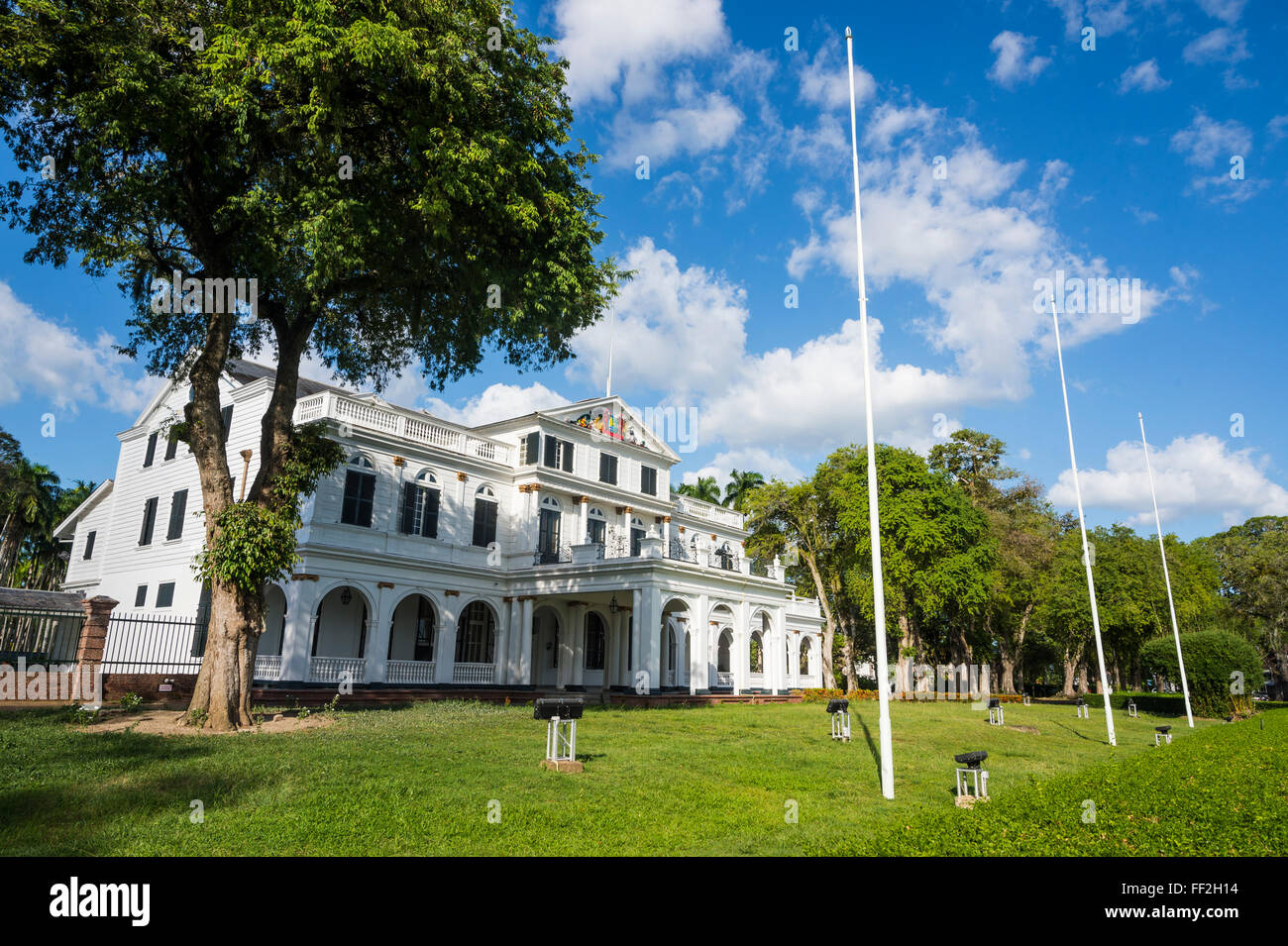 PresidentiaRM PaRMace, Paramaribo, UNESCO WorRMd Heritage Site, Suriname, Südamerika Stockfoto