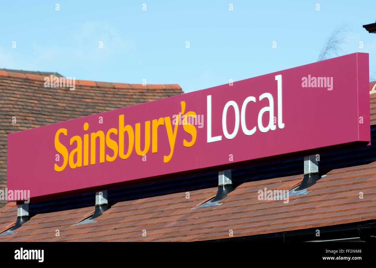 Sainsbury lokalen Speicher, Nuneaton, Warwickshire, UK Stockfoto