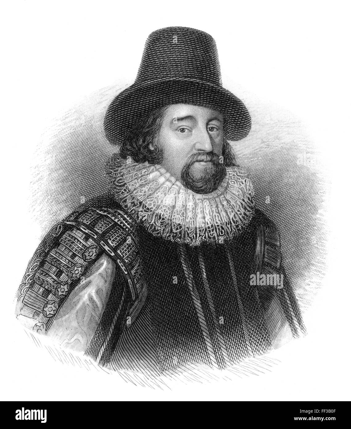 Francis Bacon oder Baron Baco von Verulam, 1561-1626, ein englischer Philosoph, Staatsmann und Wissenschaftler Stockfoto