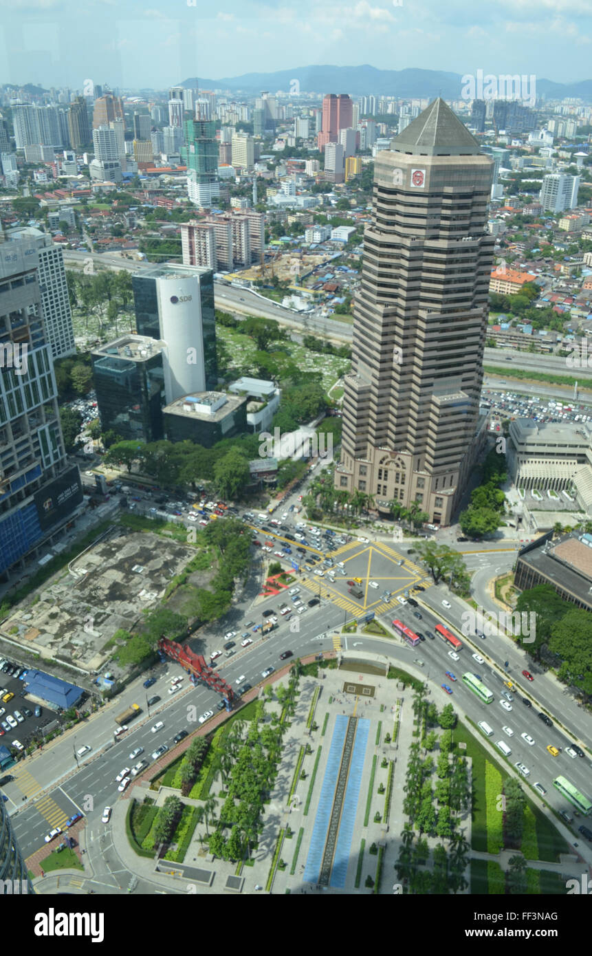 Kuala Lumpur, Hauptstadt von Malaya. The1483ft, sind die Petronas Towers zu den höchsten in der Welt. Stockfoto