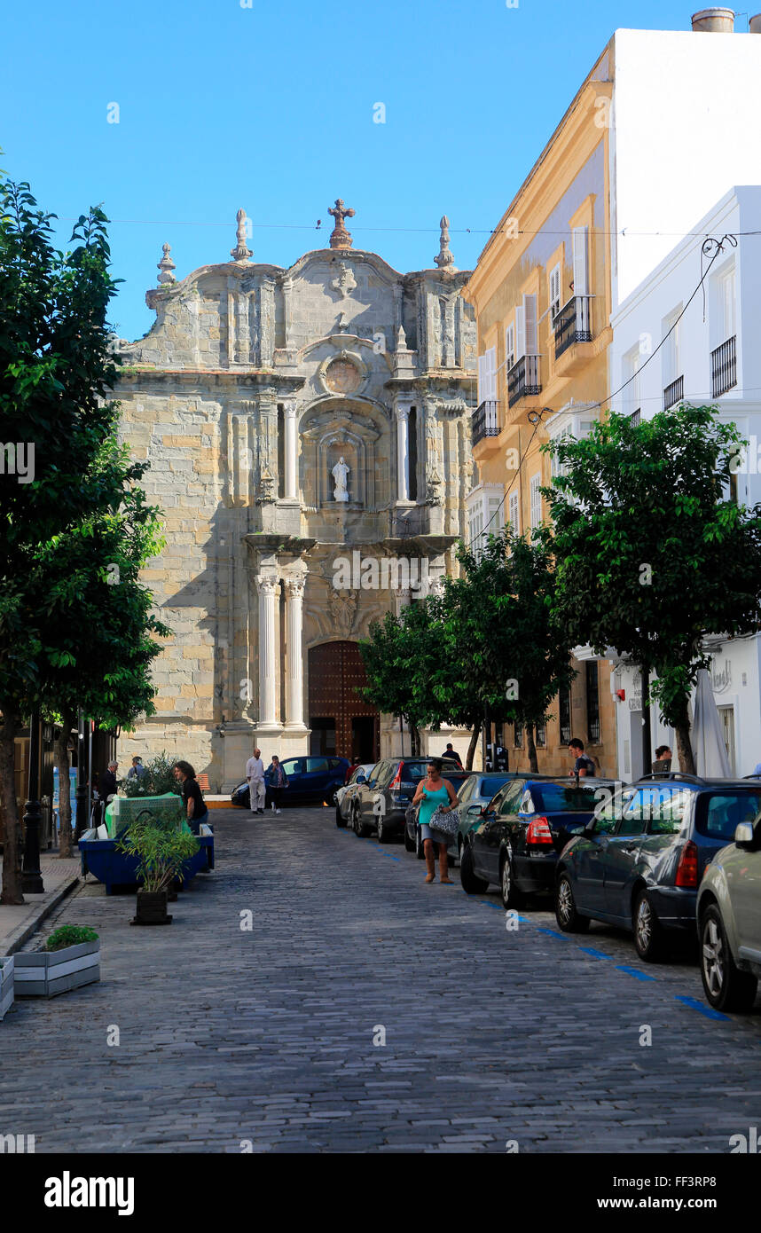 15. Jahrhundert Kirche von St. Mateo in Tarifa, Provinz Cadiz, Spanien Stockfoto