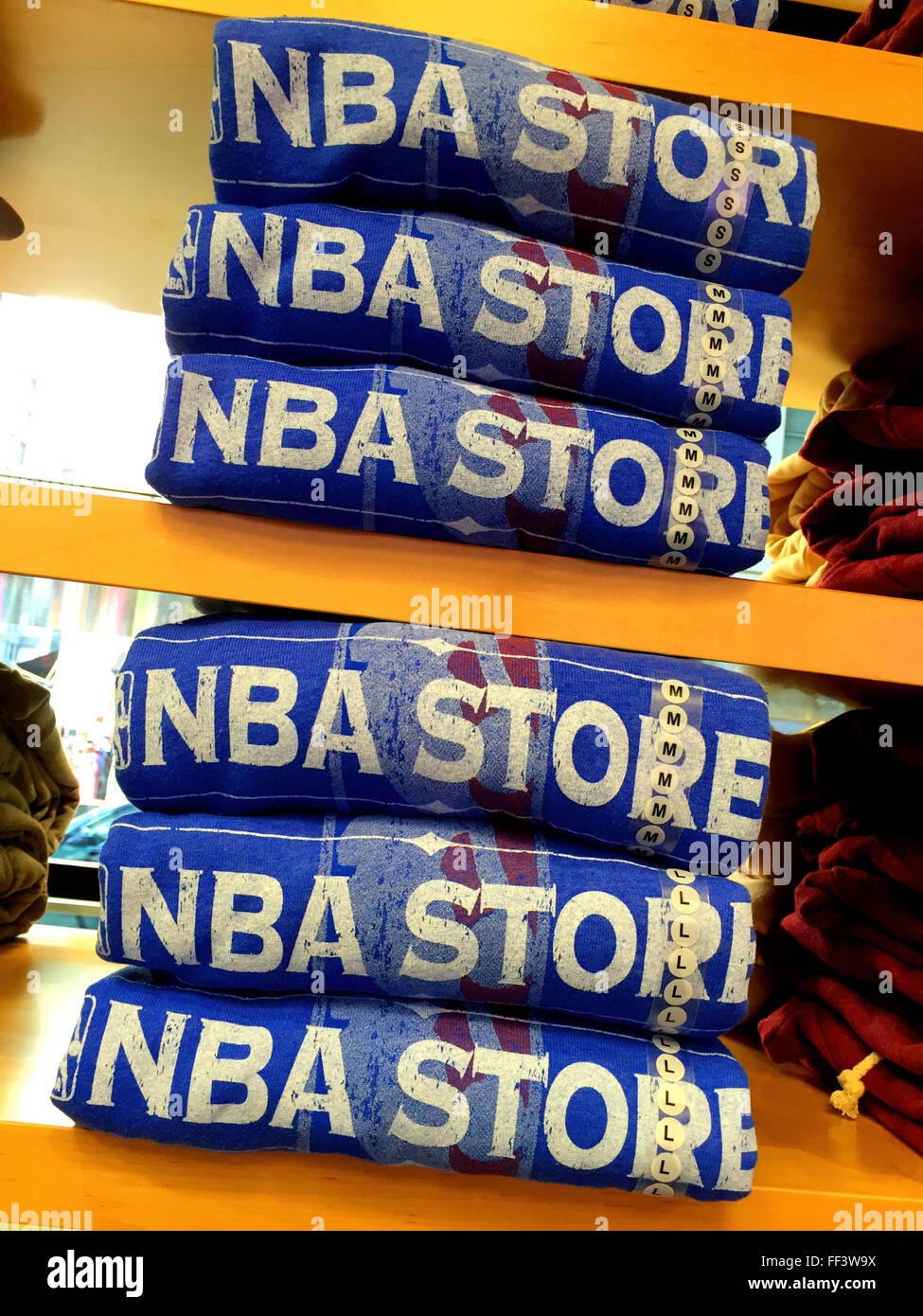 NBA-Flagship-Store, 545 Fifth Avenue, New York Stockfoto