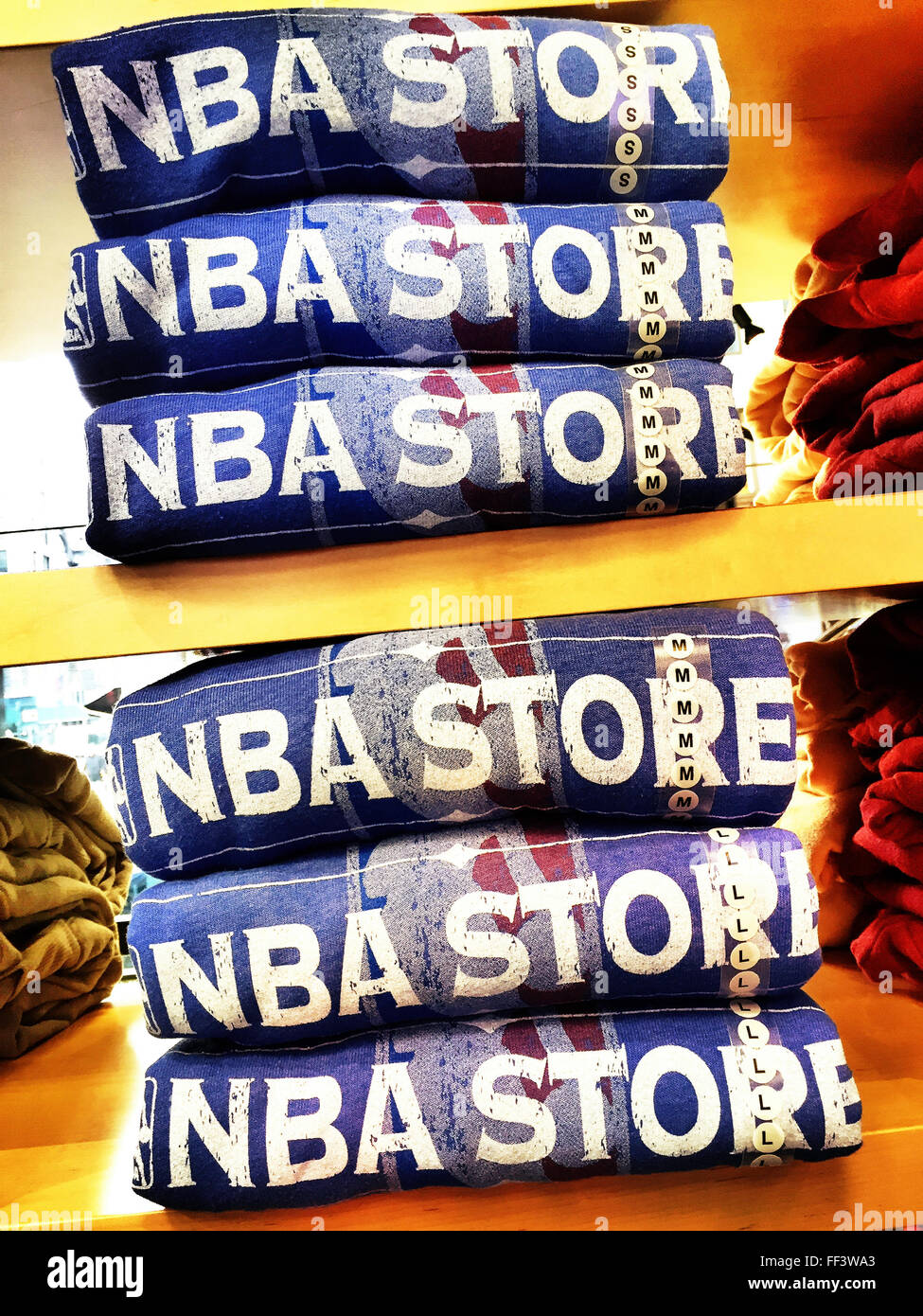 NBA-Flagship-Store, 545 Fifth Avenue, New York Stockfoto