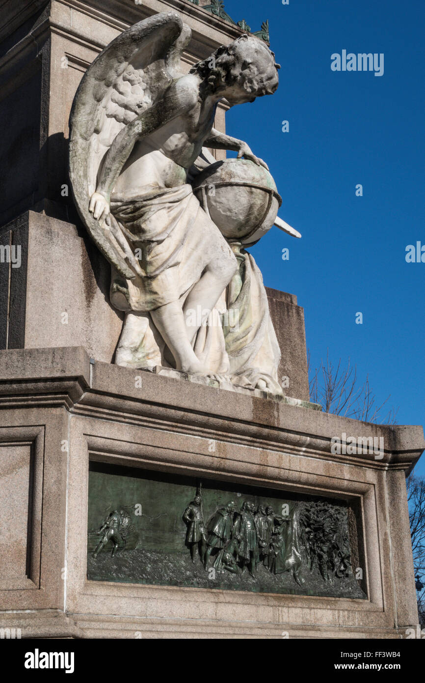 Christopher Columbus-Denkmal, Columbus Circle, NYC Stockfoto