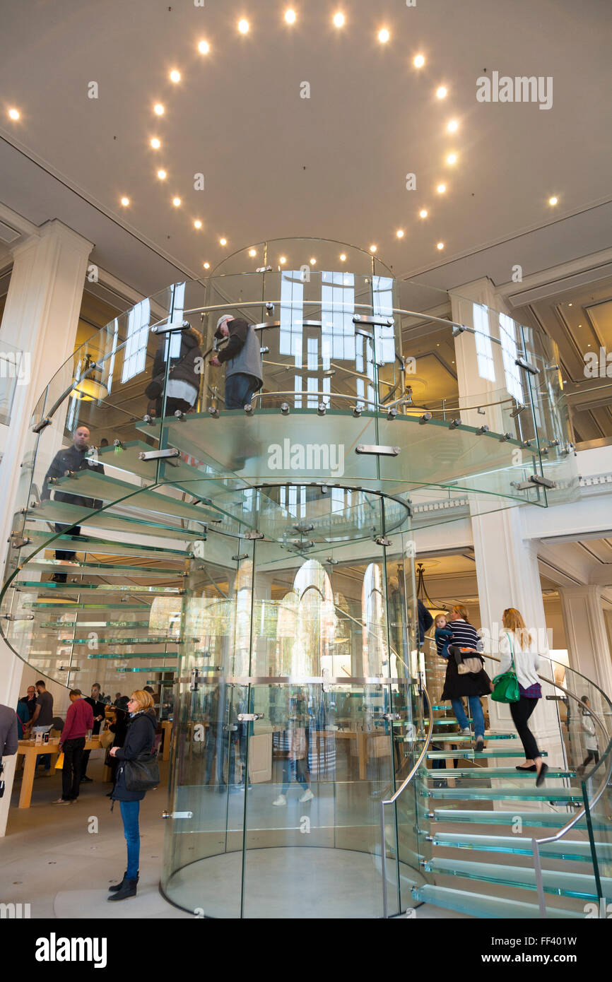 Innen Innen Des Apple Computer Store Amsterdam Den