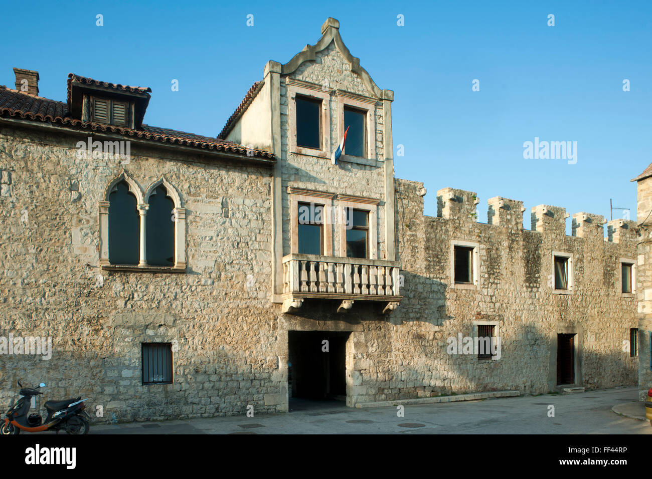 Fernsehreihe, Dalmatien, Kastela Bei Split, Kastel Sucurac, Bischofspalast Stockfoto