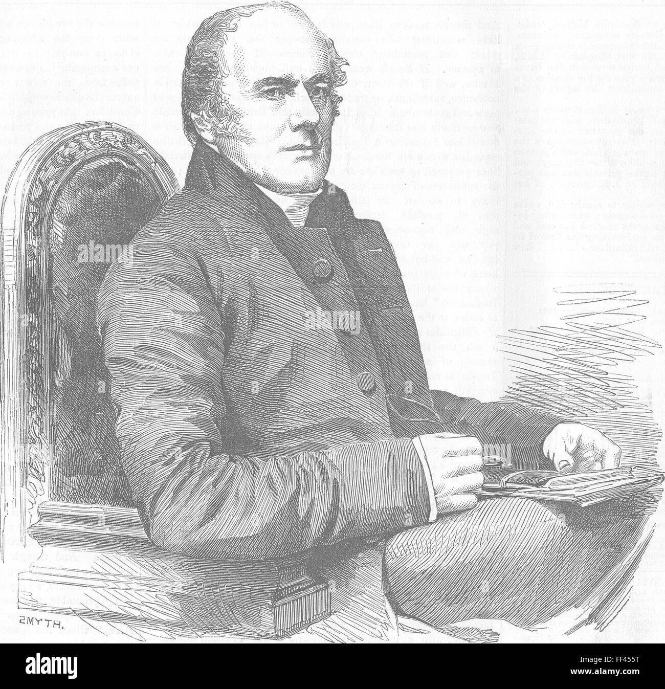 DURHAM neue Bischof Of(right Rev Dr Longley) 1856. Illustrierte London News Stockfoto