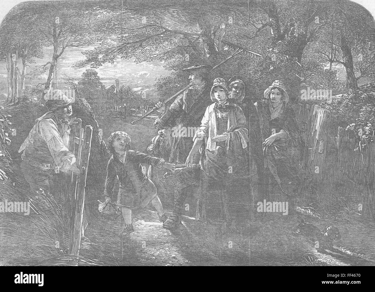 Morgen-Porträts [Bildunterschrift abgeschnitten] 1854. Illustrierte London News Stockfoto