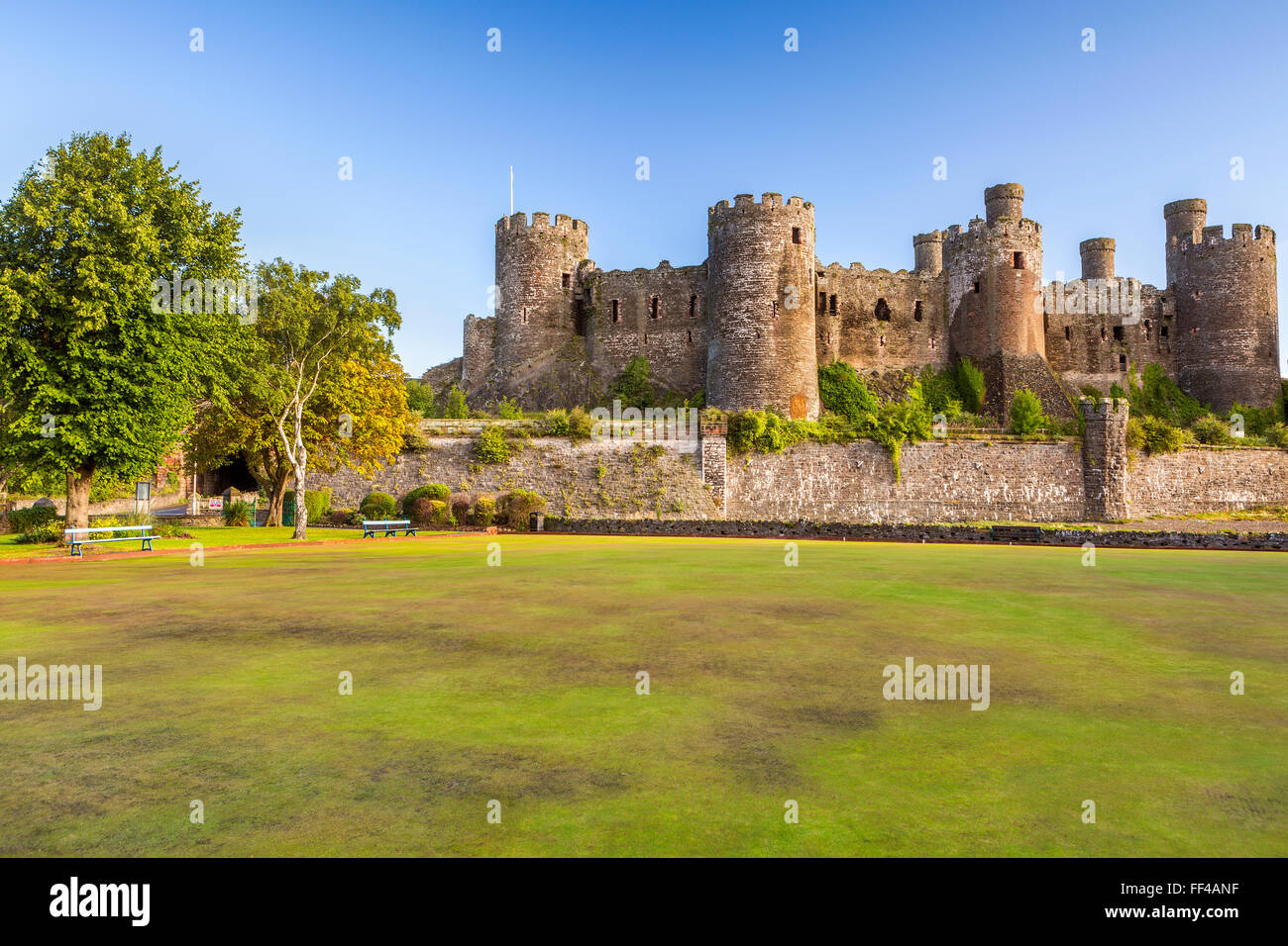 Conwy Castle, Wales, Vereinigtes Königreich, Europa. Stockfoto