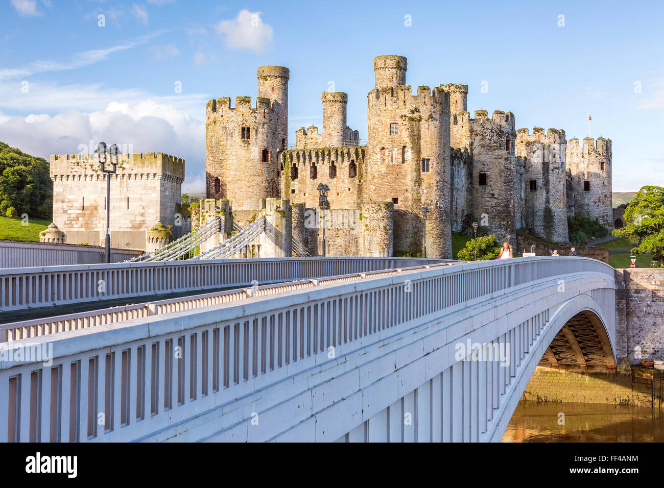 Conwy Castle, Wales, Vereinigtes Königreich, Europa. Stockfoto