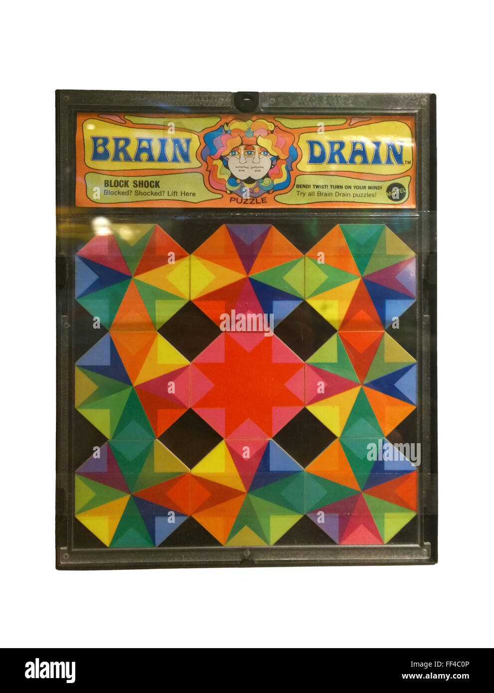 Rochester, New York. Starke Museum spielen. Brain Drain puzzle isolierten auf weißen Hintergrund Stockfoto
