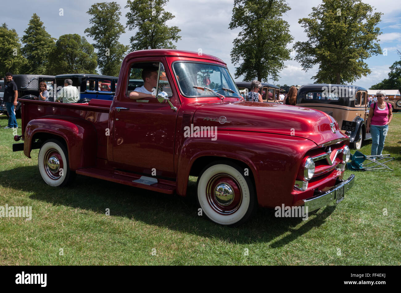 Amerikanische Auto-Club-treffen Stockfoto