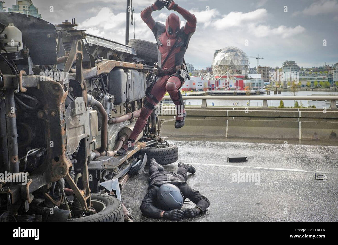 DEADPOOL 2015 Twentieth Century Fox Film mit Ryan Reynolds Stockfoto