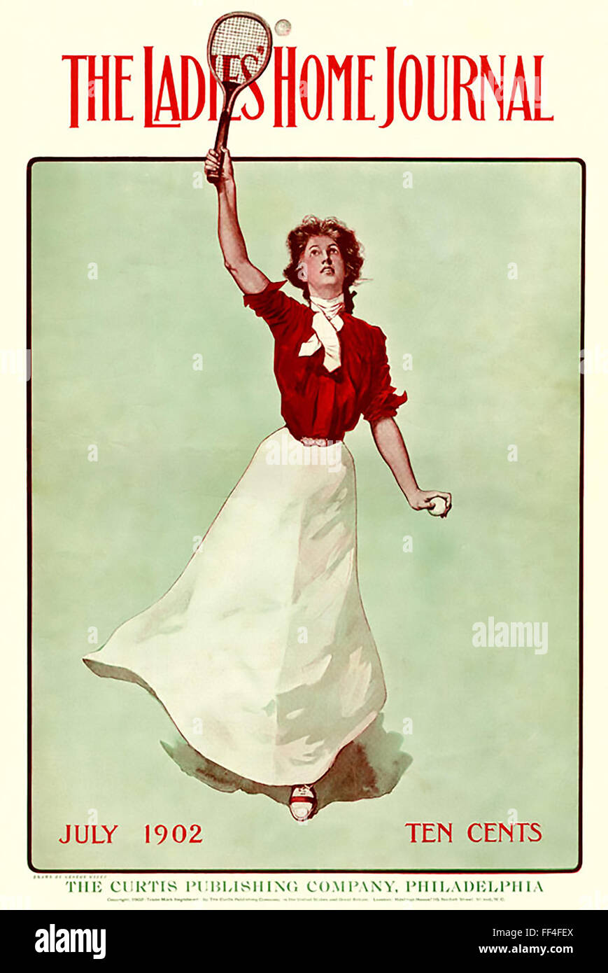 LADIES HOME JOURNAL Cover des amerikanischen Magazins für Juli 1902 Stockfoto