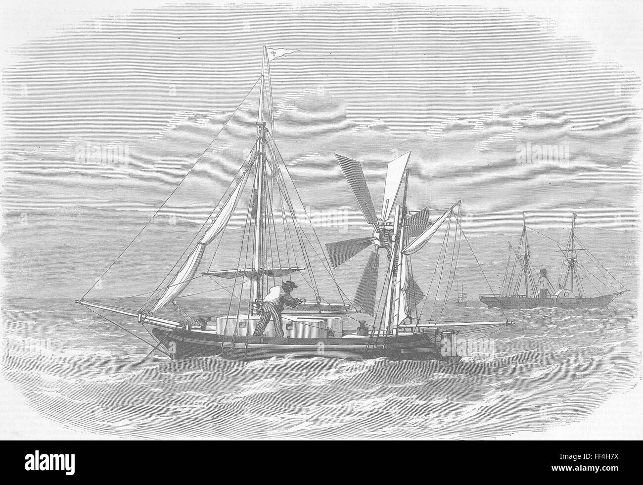 Kroatien-Dubrovnik; Tonnen Last, Atlantic 1870 überqueren. Illustrierte London News Stockfoto