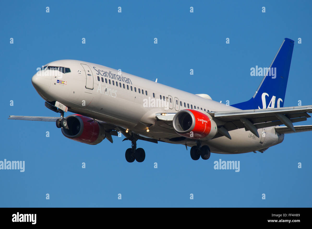SAS Scandinavian Airlines Boeing 737 Stockfoto