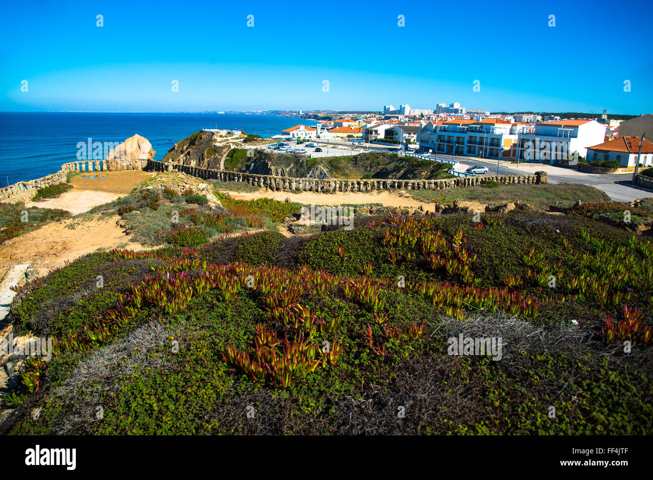 Küste bei Praya de Formosa in portugal Stockfoto