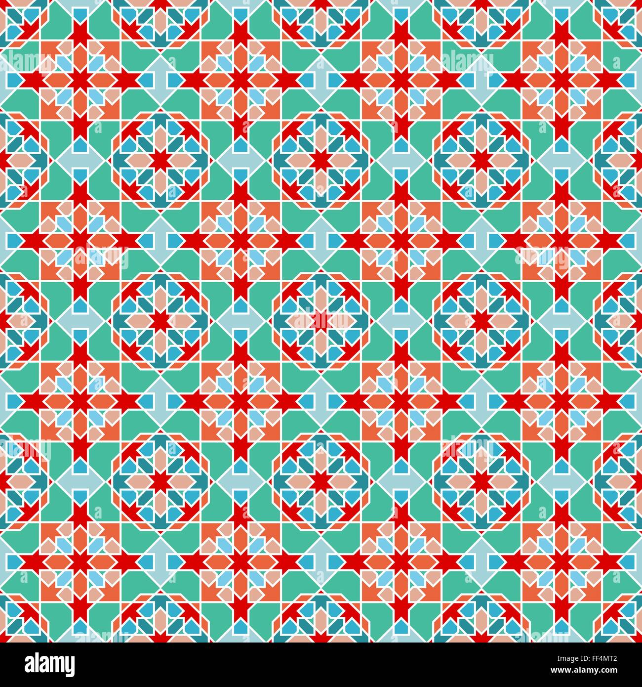 Abstrakte geometrische nahtlose islamischen Mosaik für Ihr design Stock Vektor