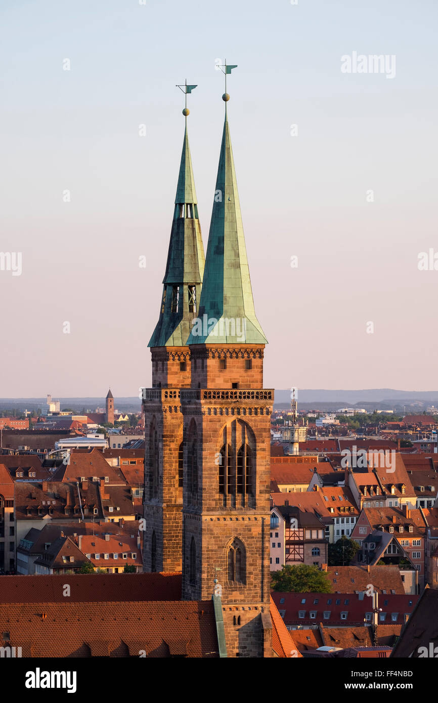 St. Sebaldus-Kirche, Altstadt, Nürnberg, Mittelfranken, Franken, Bayern, Deutschland Stockfoto