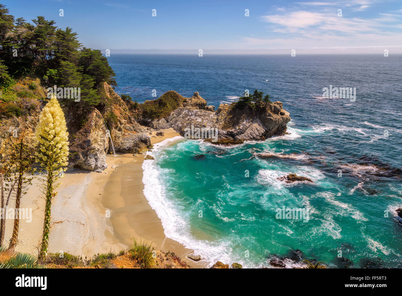 Schöne Julia Pfeiffer Beach in Big Sur Kalifornien Stockfoto