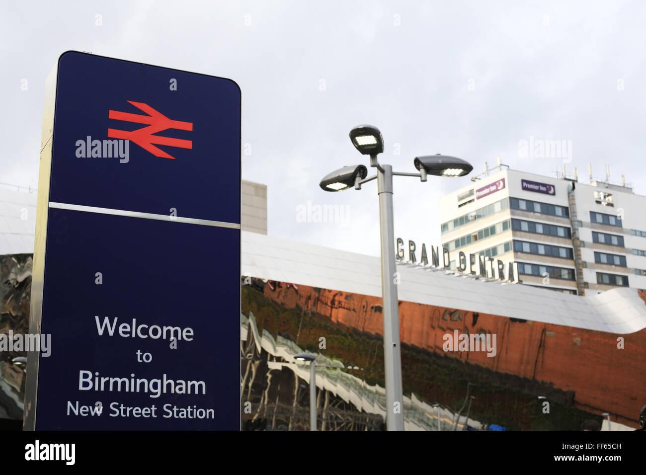 Birmingham New Street Station und Grand Central Shopping Centre Birmingham Stockfoto