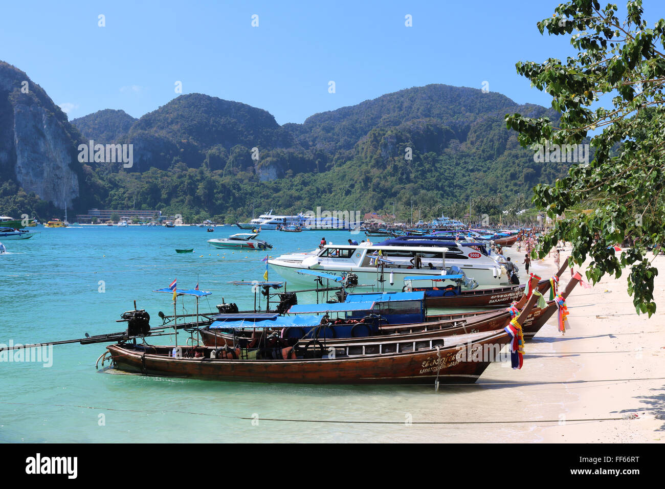 Thailand Krabi Phi Phi Inseln Koh Phi Phi Don Ao Tonsai (Tonsai Bay) Adrian Baker Stockfoto