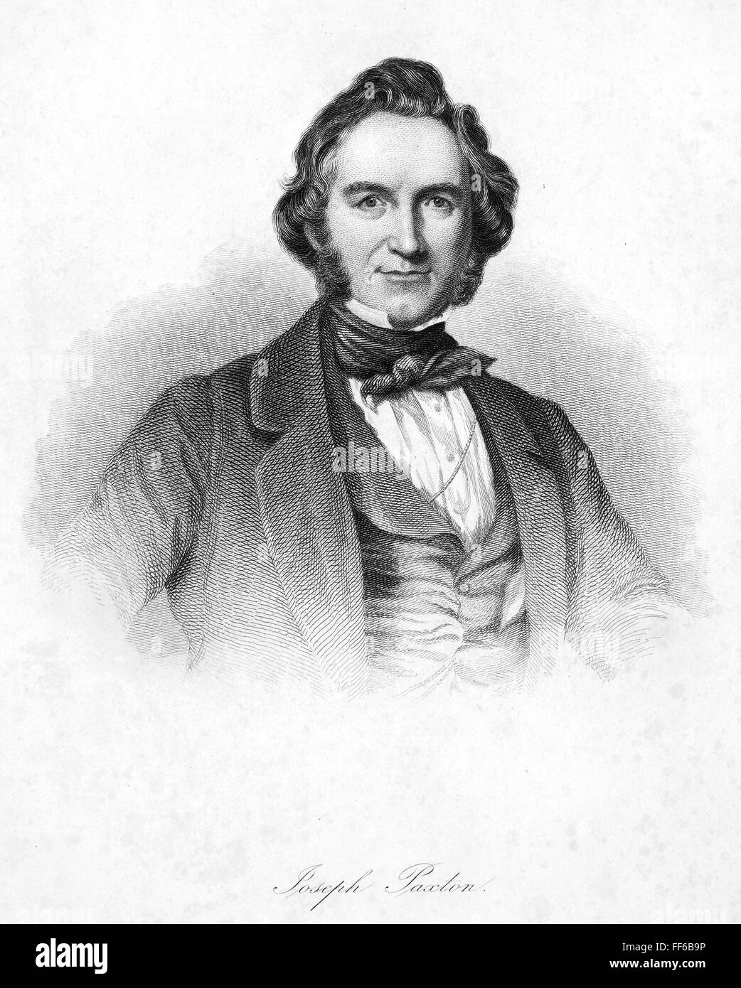 SIR JOSEPH PAXTON /n(18011865). Englischer Architekt und Gärtner. Line