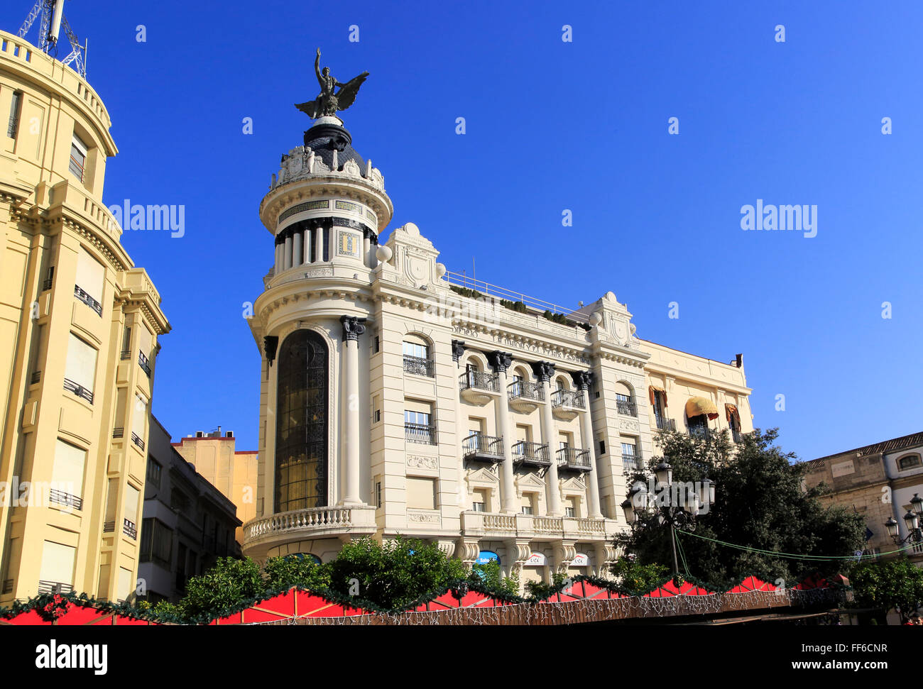 Union und der Phönix Gebäude 1926, Architekt Benjamin Gutierrez Prieto, Plaza Tendillas, Cordoba, Spanien Stockfoto