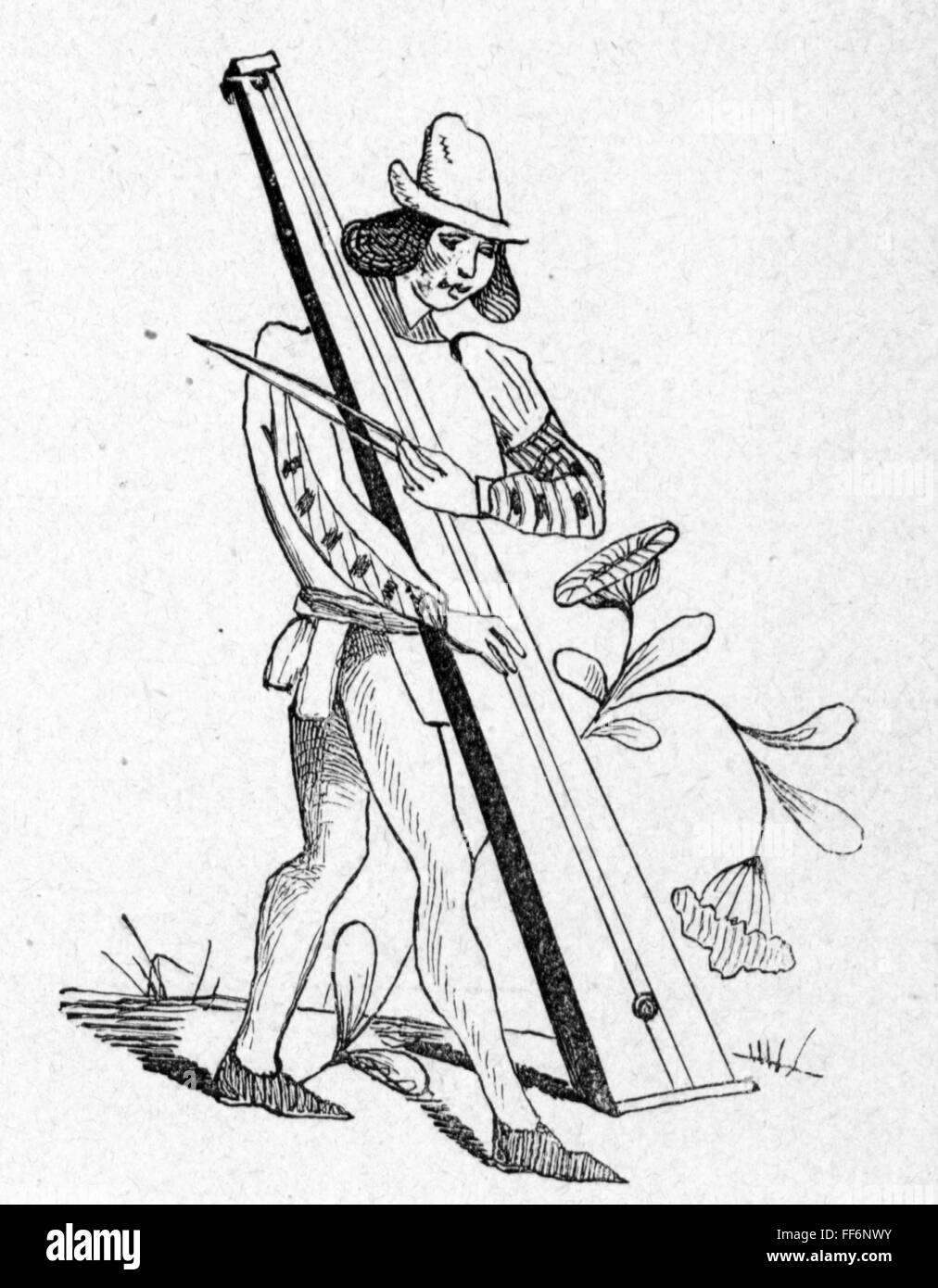 Musik, Musiker, tromba Marina Spieler, nach Manuskript, Frankreich, 15. Jahrhundert, Marine Trompete, Musiker, Musiker, Musikinstrument, Musikinstrumente, gebeugt Instrument, gebeugt Instrumente, die Streicher, Saiteninstrument, Saiteninstrument, Saiteninstrumente, Chordophon, volle Länge, Mittelalter, Menschen, Mann, Männer, Manuskript, Skript, Manuskripte, Skripte, historisch, historisch, Musik machen, Musik abspielen, Musik machen, Musik spielen, Musik machen, Musik abspielen, Musik machen, Musik abspielen, Musik abspielen, spielen, zusätzliche-Rechte-Clearenzen-nicht verfügbar Stockfoto