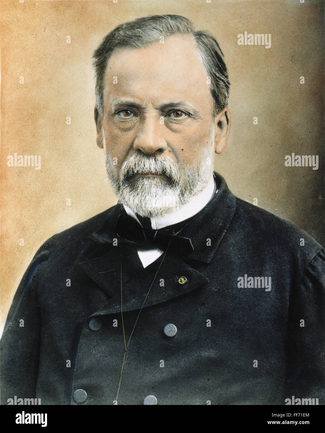 LOUIS PASTEUR (1822-1895). /nFrench Chemiker und Mikrobiologe. Öl über ein Foto, 1889. Stockfoto