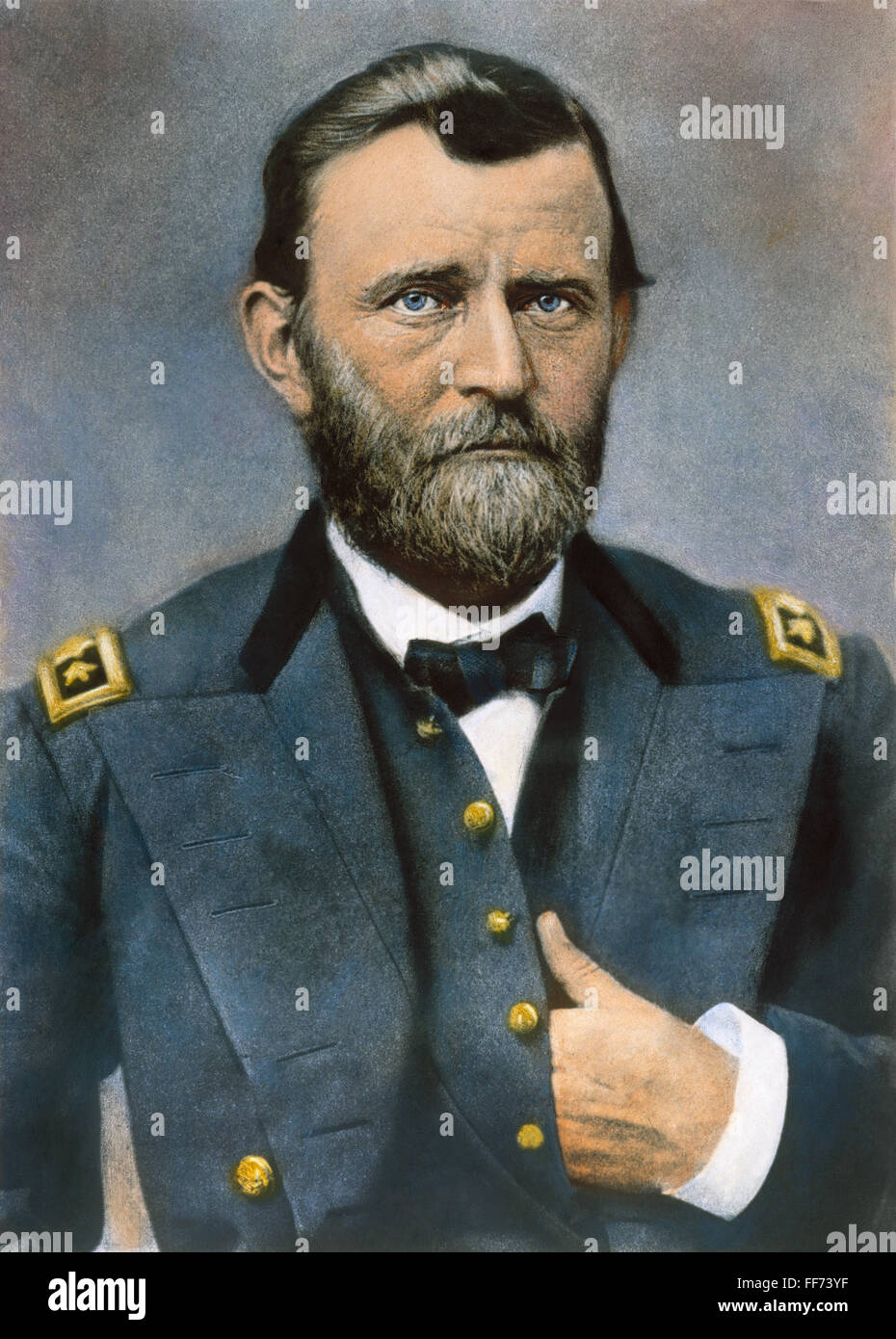 ULYSSES S. GRANT (1822-1885). /n18th Präsident der Vereinigten Staaten. Fotografiert von Mathew Brady in 1864 oder 1865, in der Uniform eines Generalleutnants. Stockfoto