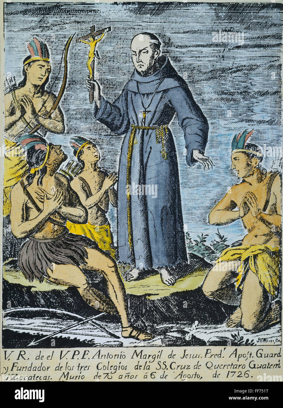 ANTONIO MARGIL (16571726). /nFather Antonio Margil de Jesus. Spanische