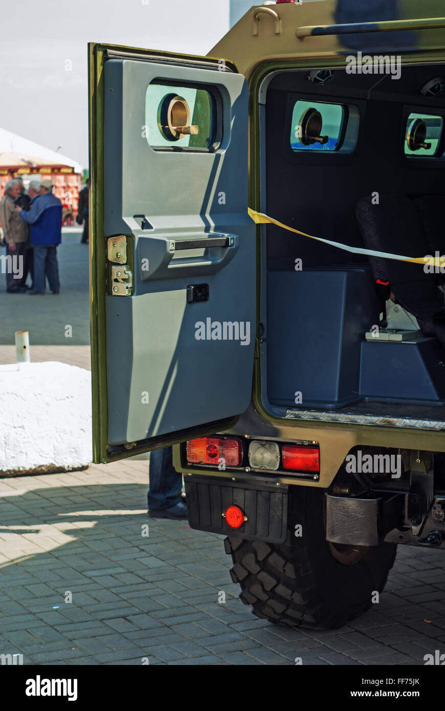 5. belarussischen militärische Ausstellung MILEX 2009 - Mai 2009. Spezielle Tiger SPM-2E Polizeiauto. Stockfoto