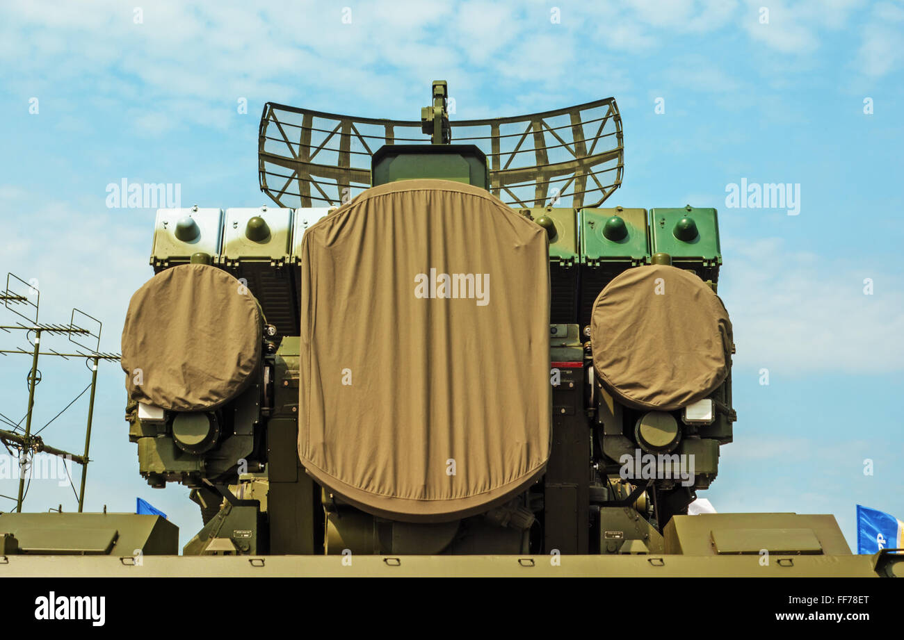 5. belarussischen militärische Ausstellung MILEX 2009-19.-22. Mai 2009.Autonomous mobile ZRK 9K 33-1 t "OSA-1 ' t auf Basisfahrzeug MZKT 6922. Stockfoto