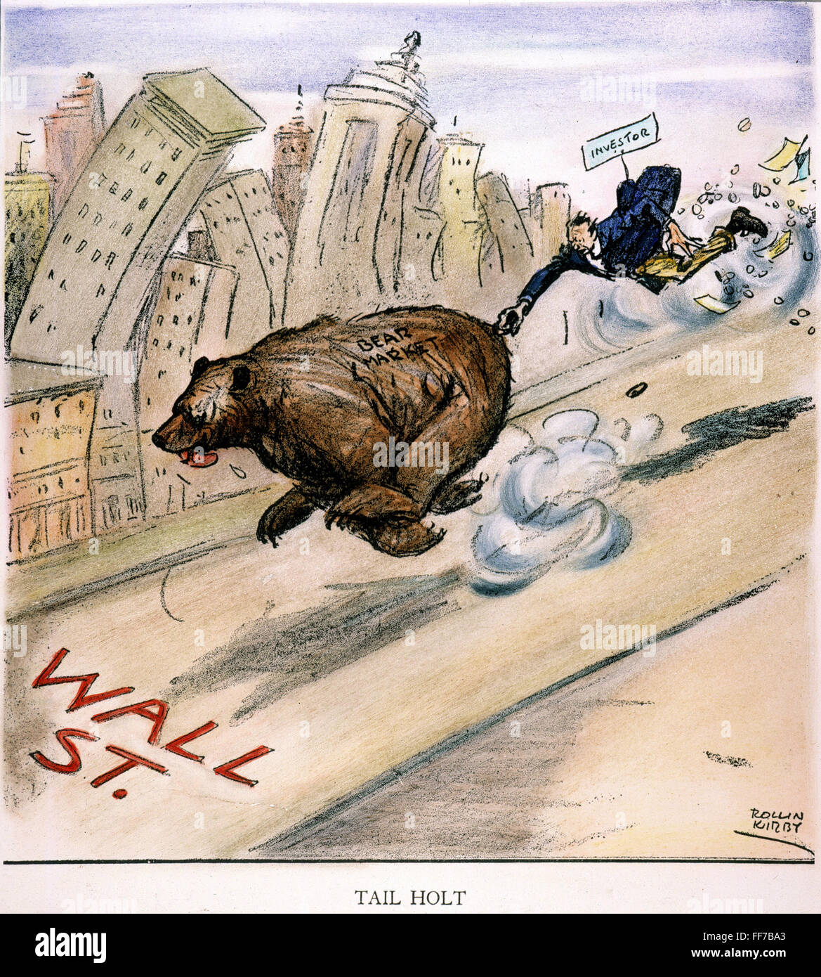 WALL STREET CRASH, 1929. /n'Tail Holt " Wall Street außer Kontrolle