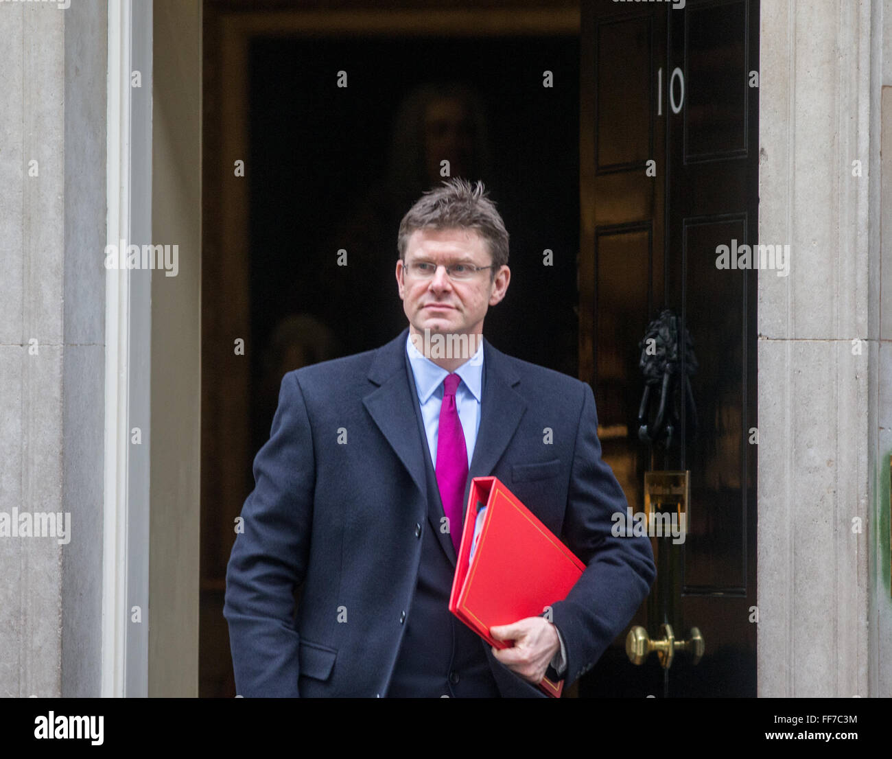 Gemeinschaften und lokale Regierung Sekretärin, Greg Clark in 10 Downing Street für eine Kabinettssitzung Stockfoto