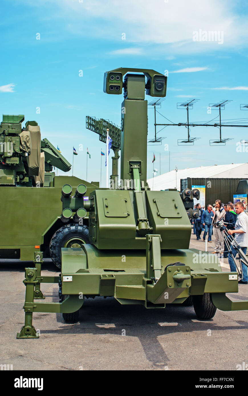 5. belarussischen militärische Ausstellung MILEX 2009 - 19.-22. Mai 2009.Multi-Zweck Rakete und Pistole A3 Komplex - Ukraine. Stockfoto