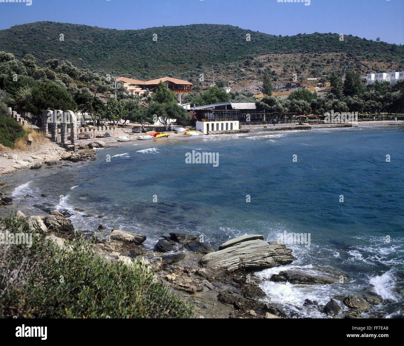 Freizeit, Urlaub, Club Mediterranee, Hotelanlage in Kemer, Türkei, 80er Jahre, Zusatzrechte-Clearences-nicht vorhanden Stockfoto