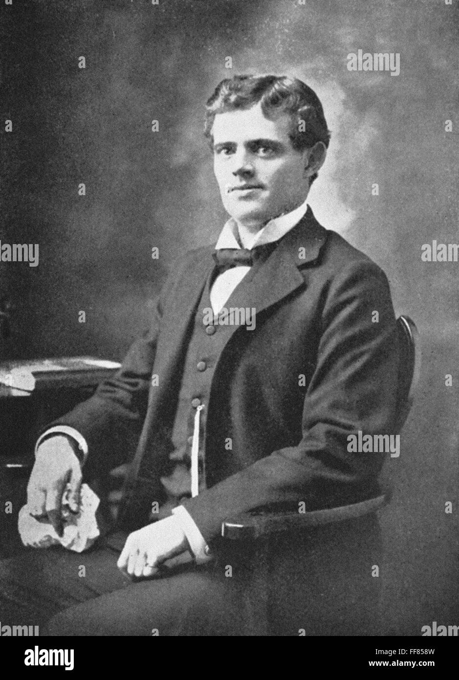 JACK LONDON (1876-1916). /nAmerican Schriftsteller. Fotografierten 1900. Stockfoto