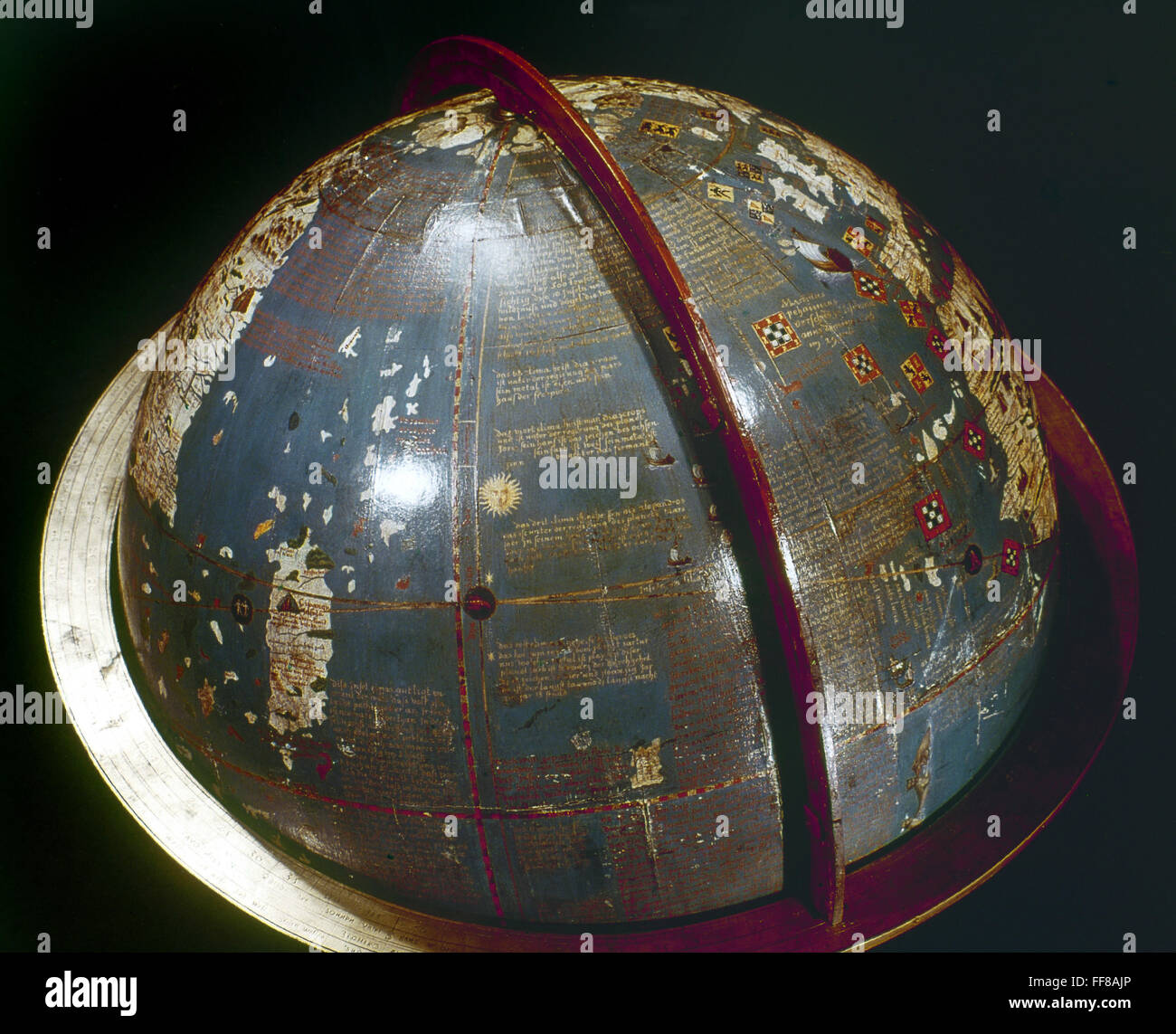 BEHAIM GLOBUS, 1492. /nTerrestrial Globus von Martin Behaim, 1492, auch ...