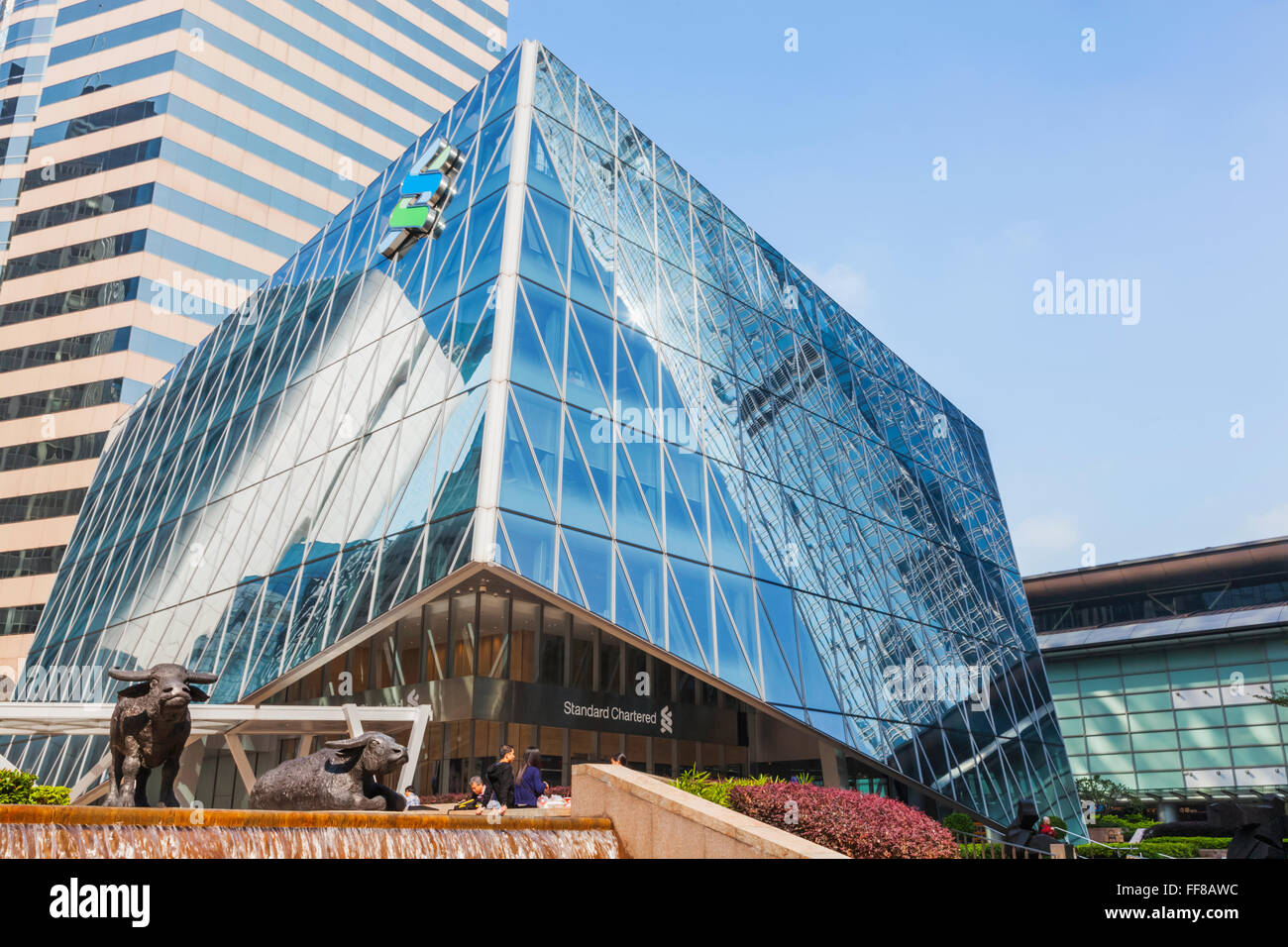 China, Hongkong, Central, Exchange Square, das Forum Building, Architekten Aedas Stockfoto