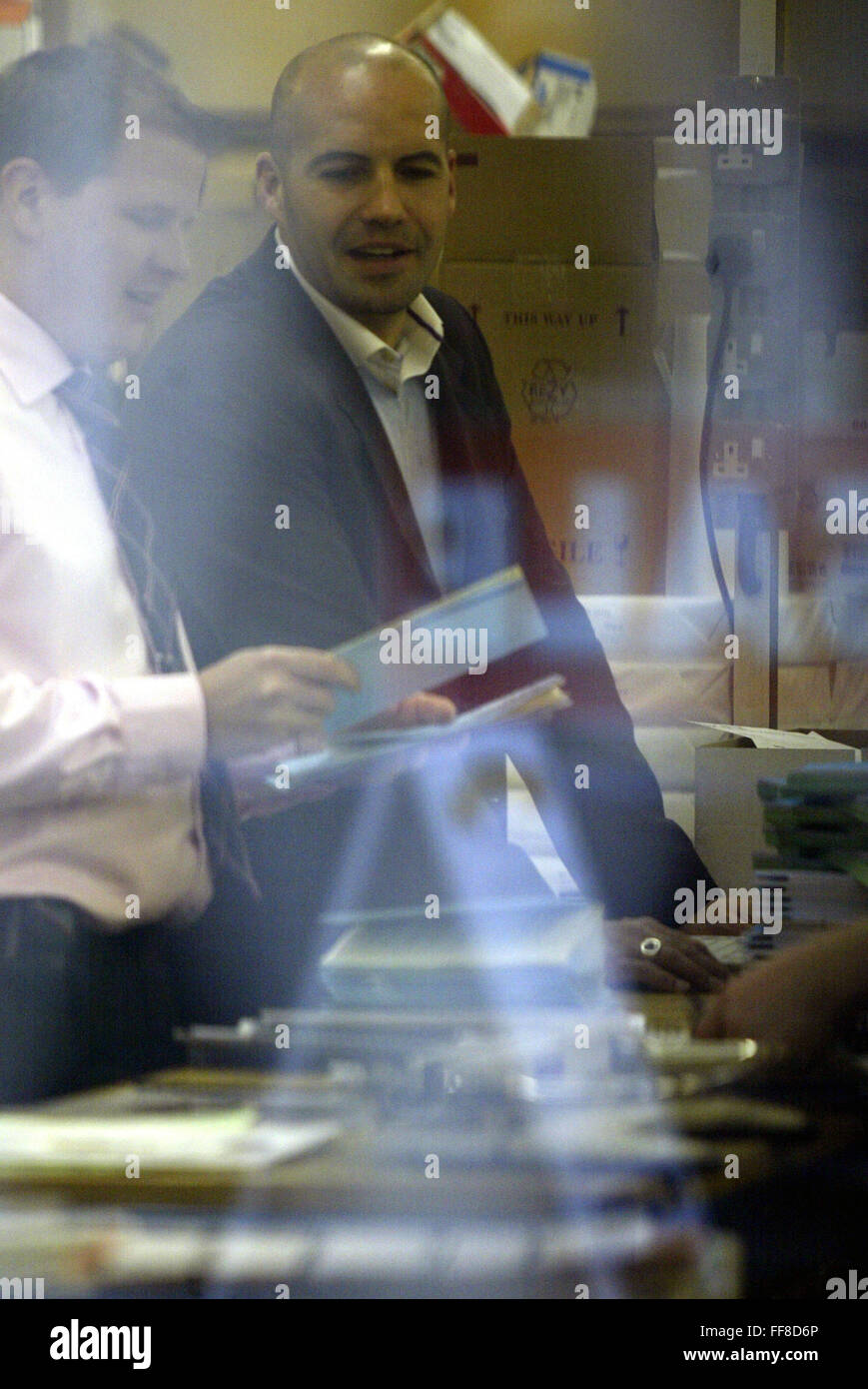 Billy Zane unterwegs in der Druckerei London 4 Bilder (Kredit Bild © Jack Ludlam) Stockfoto