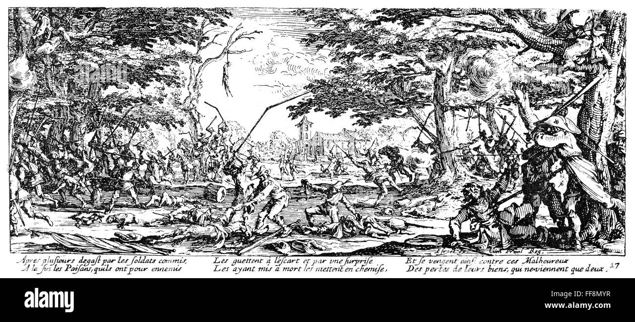 DREIßIGJÄHRIGEN KRIEG 1633. /nPlate 17 aus der Jacques Callot