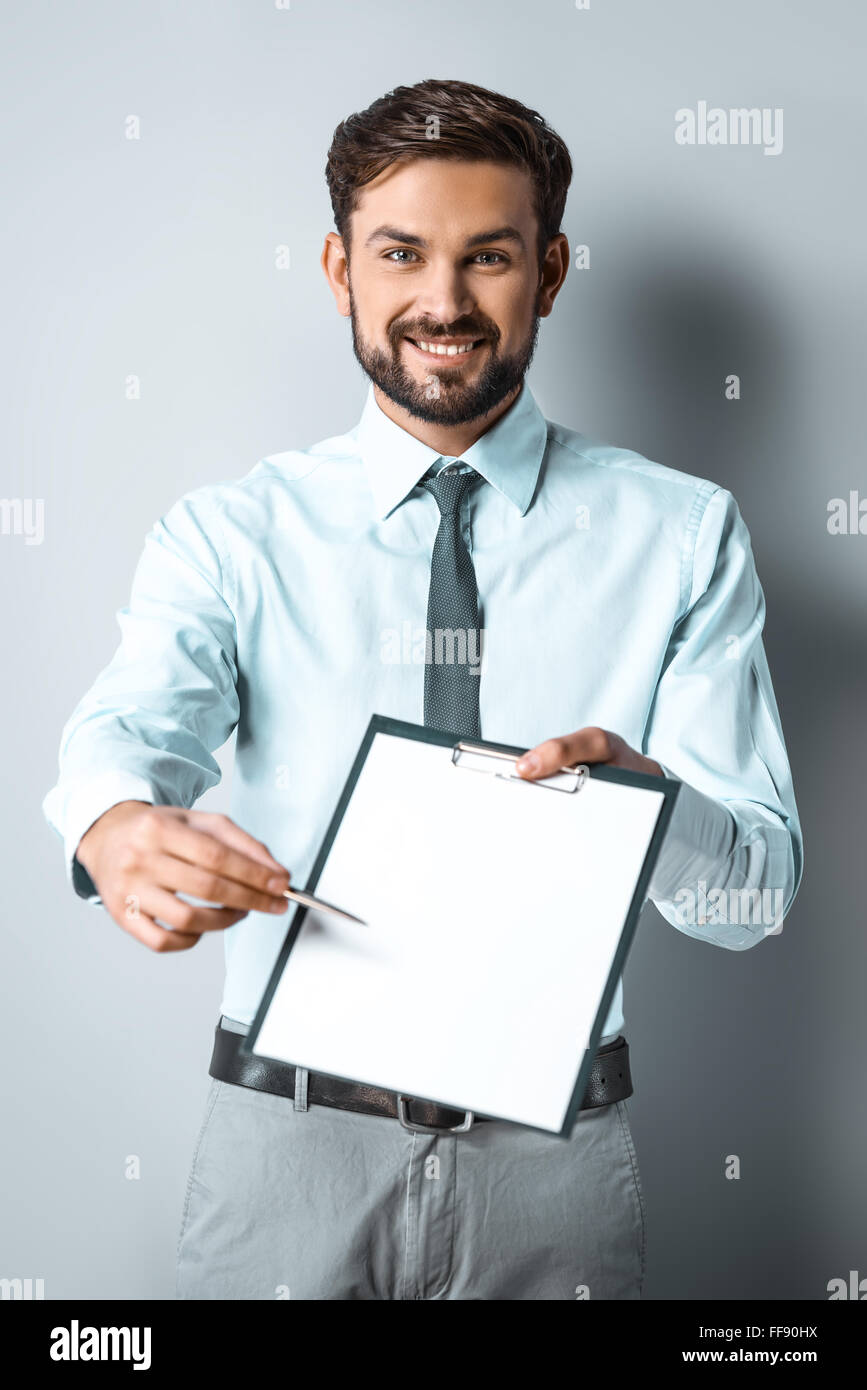 Schönes Konzept für Jungunternehmer Stockfoto