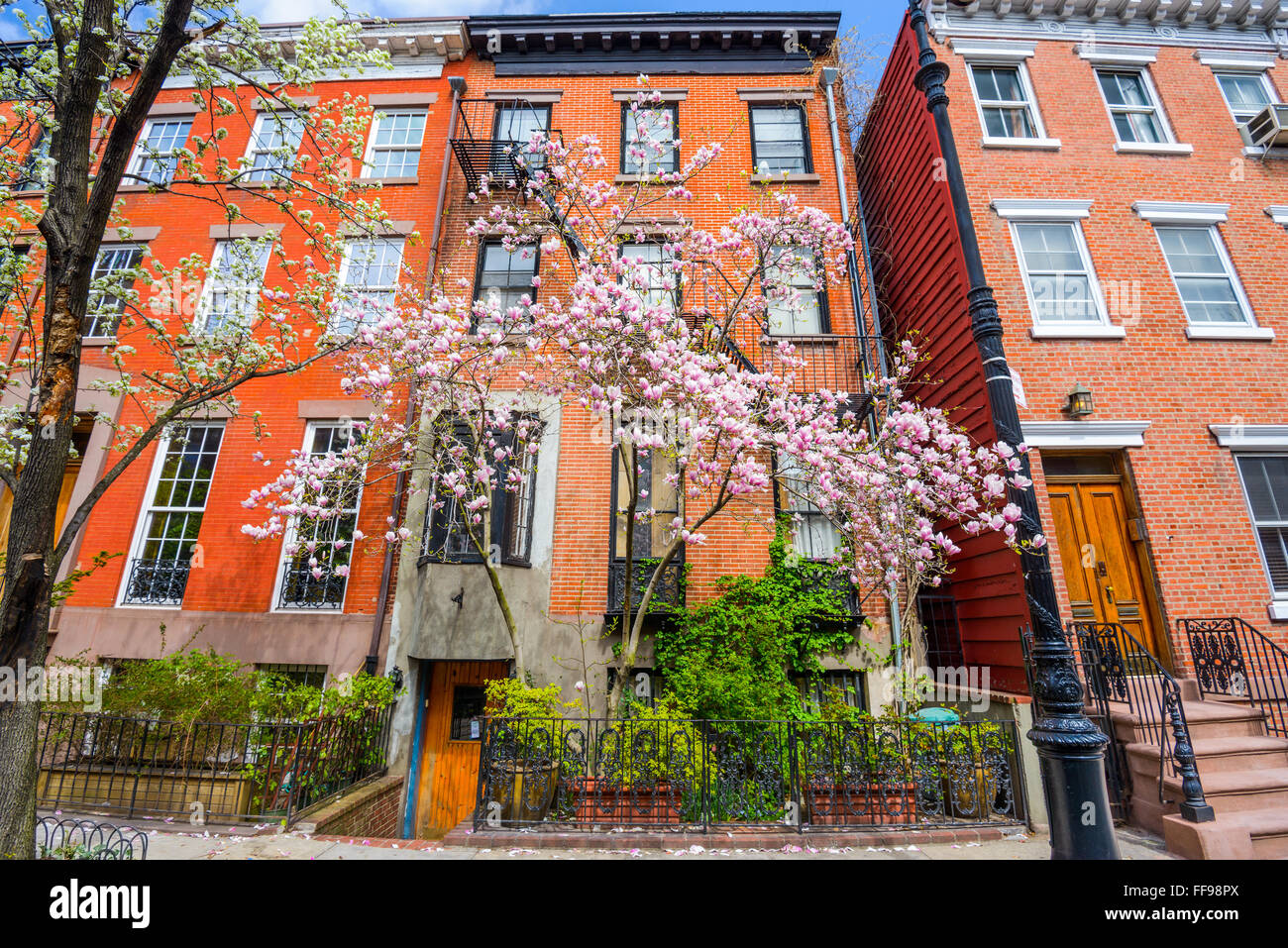 Chelsea-Viertel von New York City im Frühjahr. Stockfoto