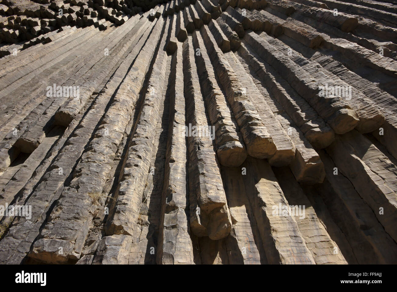 Basaltsäulen "Symphony of Stones" Garnia, Armenien, Kaukasus Stockfoto